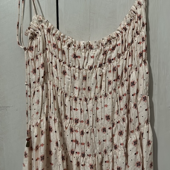 {NWOT} $128 FREE PEOPLE Ivory Combo Clementina Mini Dress - Picture 5 of 8